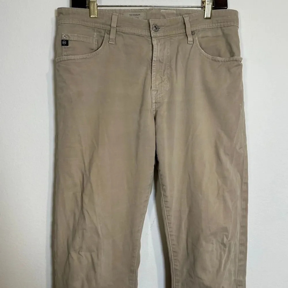 AG‎ The Graduate Tailored Leg Distressed Khaki Chinos Men's Pants 32x34